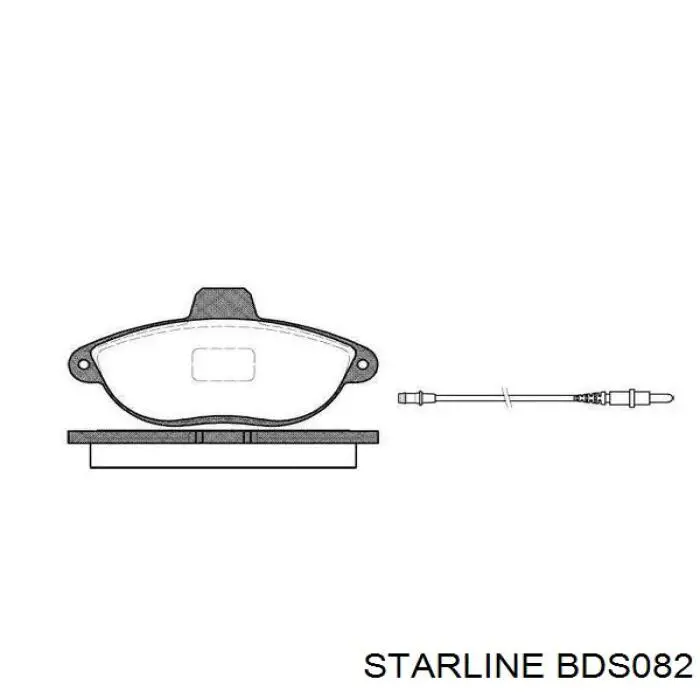 BDS082 Starline Передні гальмівні колодки