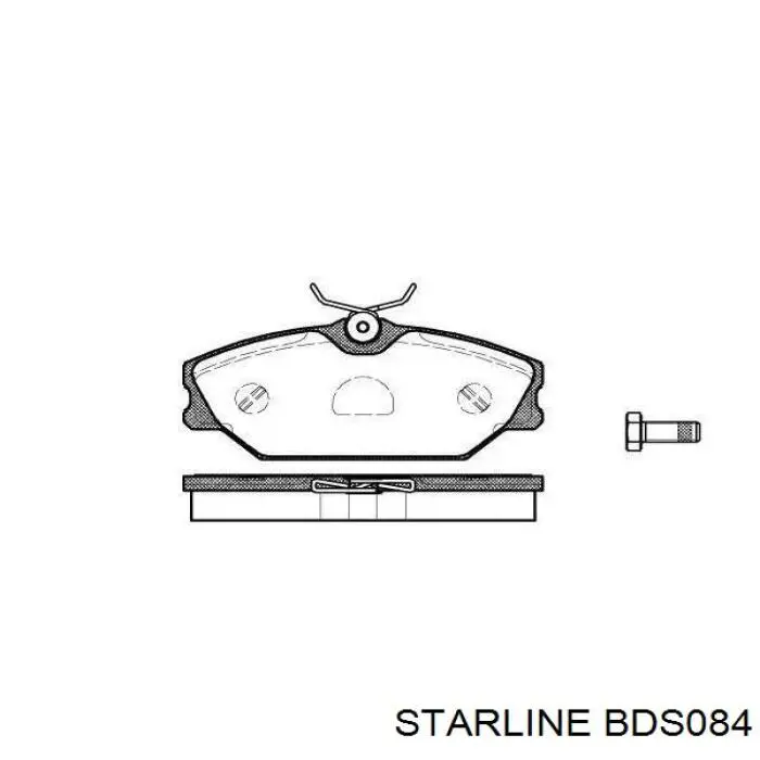 BDS084 Starline Передні гальмівні колодки