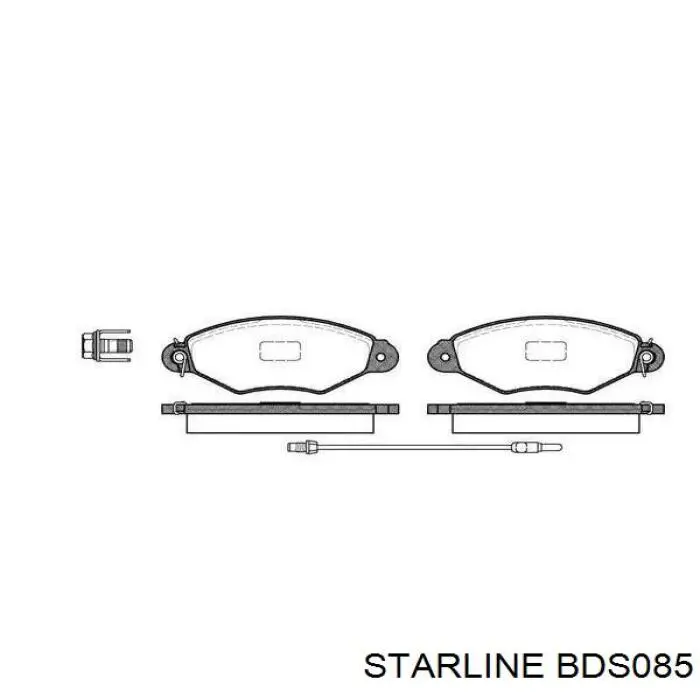 BDS085 Starline Передні гальмівні колодки