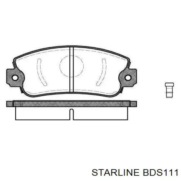 Колодки гальмові задні, дискові BDS111 Starline