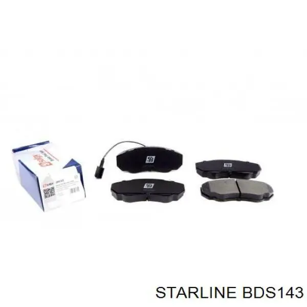 BDS143 Starline колодки гальмівні передні, дискові