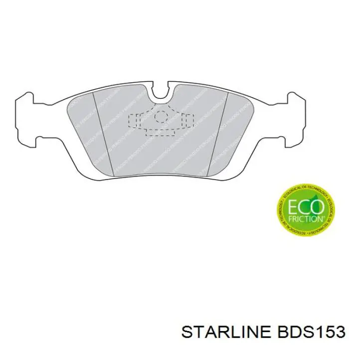 Гальмівні колодки Starline BDS153 ціна, від 24.61 USD