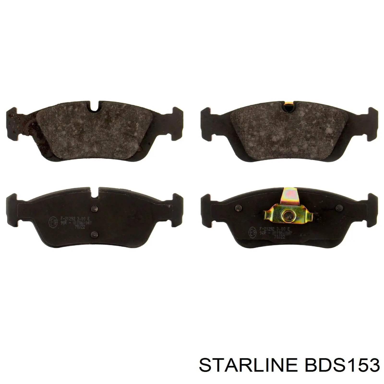 BDS153 Starline колодки гальмівні передні, дискові