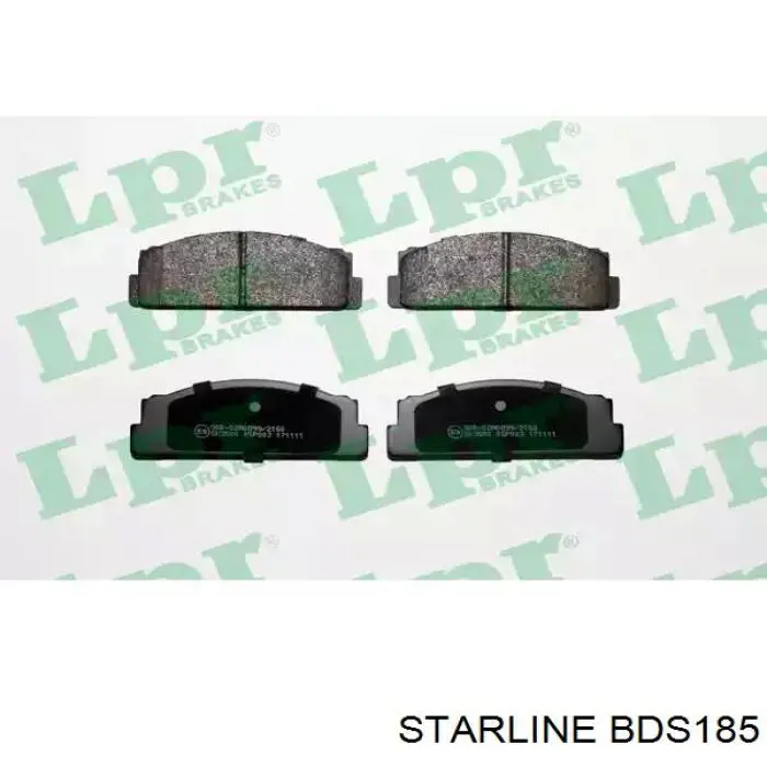 BDS185 Starline колодки гальмівні передні, дискові