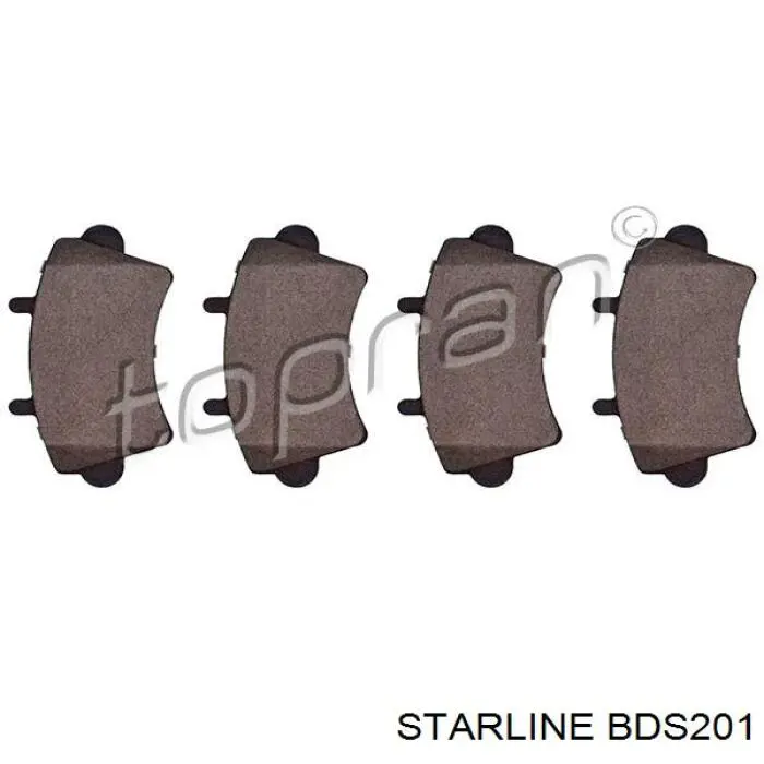 Гальмівні колодки Starline BDS201 ціна, від 17.68 USD