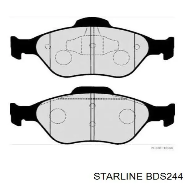 Купити BDS244 Starline Колодки гальмівні передні, дискові