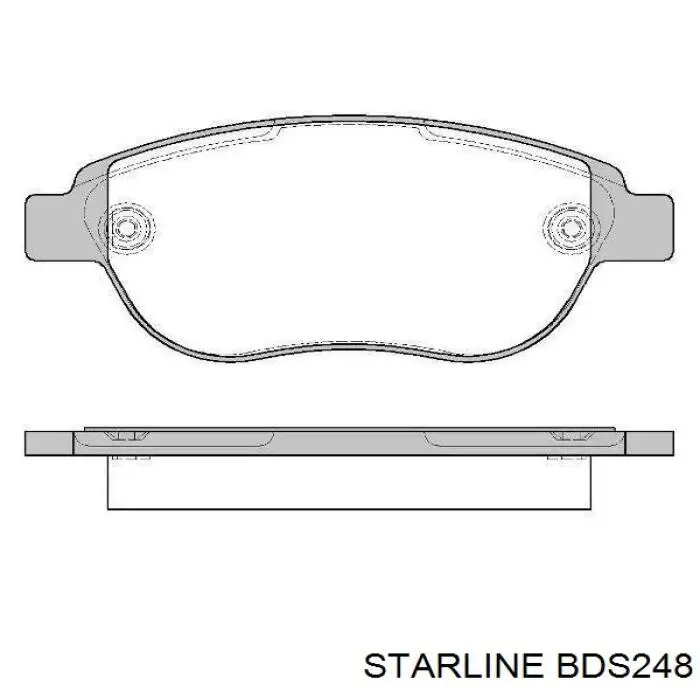 BDS248 Starline Передні гальмівні колодки