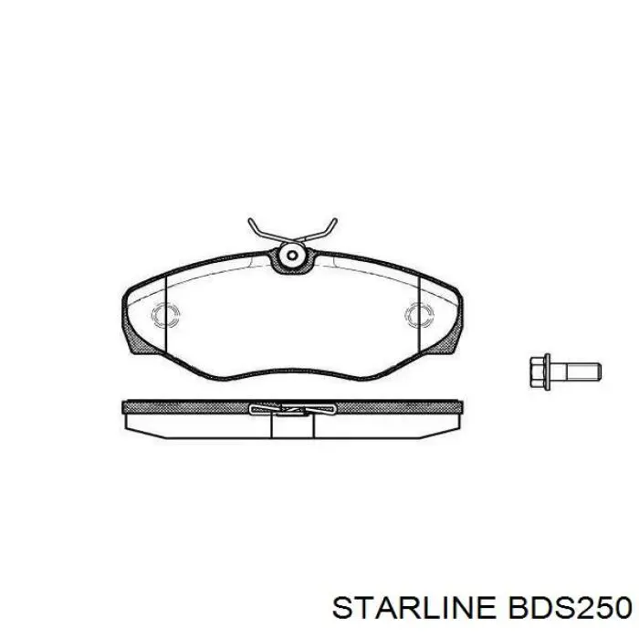 BDS250 Starline Передні гальмівні колодки