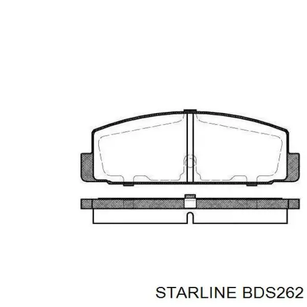 Задні гальмівні колодки BDS262 Starline