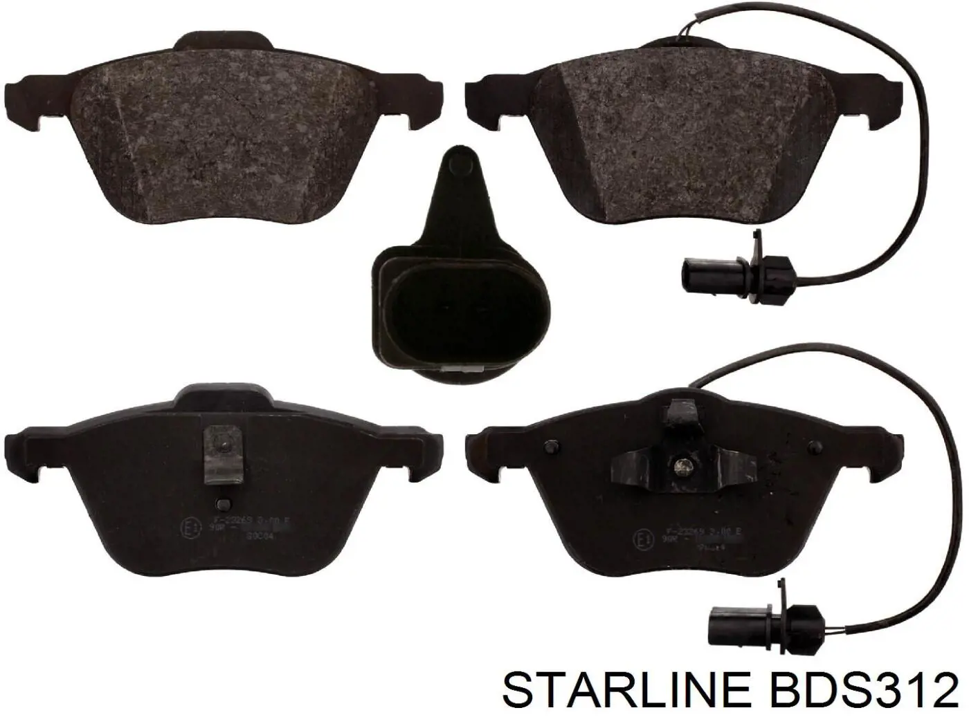 BDS312 Starline колодки гальмівні передні, дискові