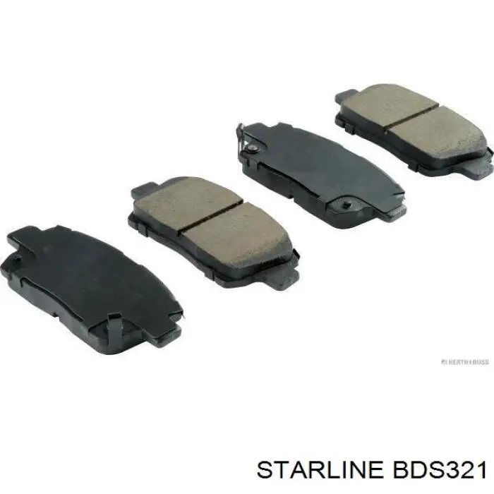 BDS321 Starline колодки гальмівні передні, дискові