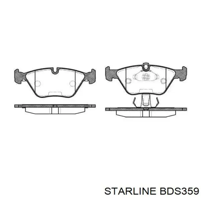 BDS359 Starline Передні гальмівні колодки