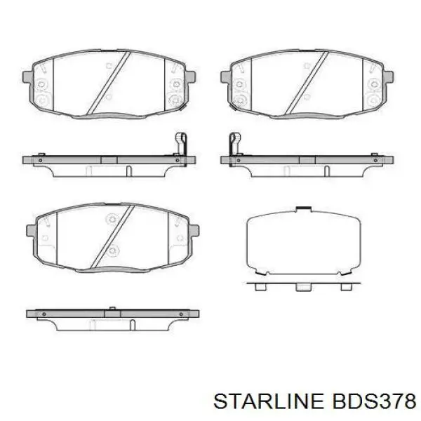 BDS378 Starline Передні гальмівні колодки