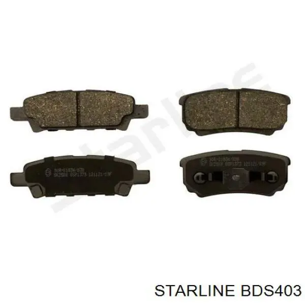 Задні гальмівні колодки Starline BDS403 ціна, від 18.32 USD