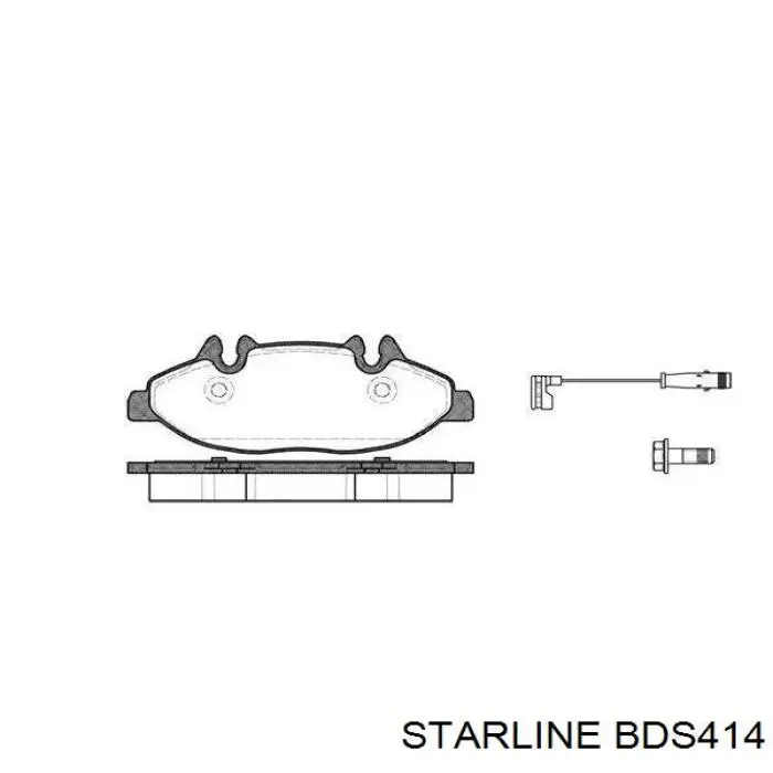 BDS414 Starline Передні гальмівні колодки