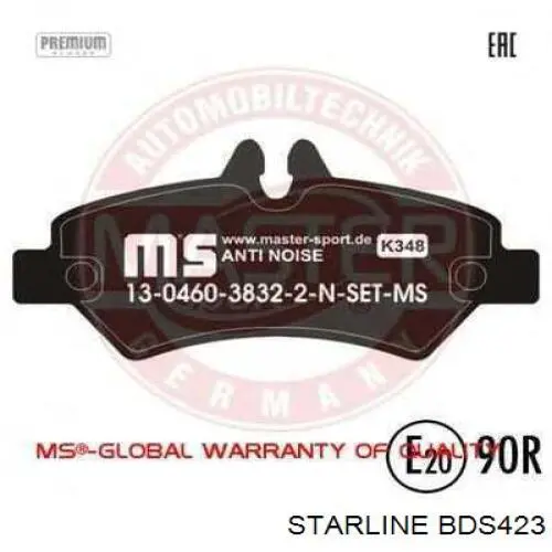 Задні гальмівні колодки Starline BDS423 ціна, від 18.64 USD