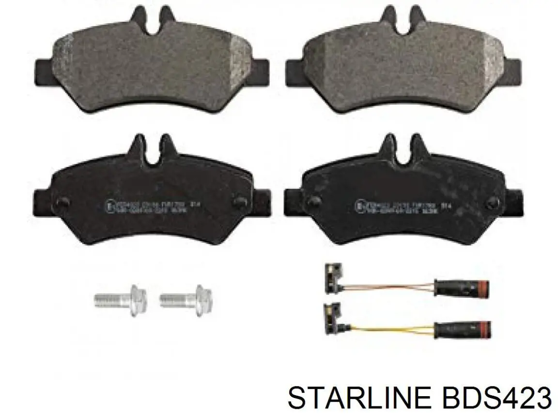 BDS423 Starline Колодки гальмівні задні, дискові