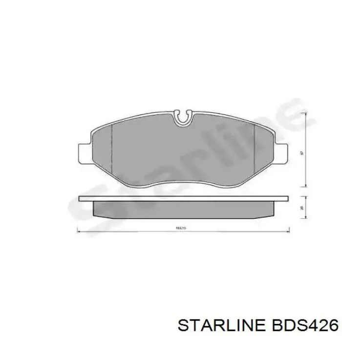 Купити BDS426 Starline Колодки гальмівні передні, дискові