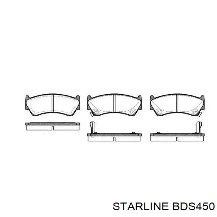 Купити BDS450 Starline Задні колодки