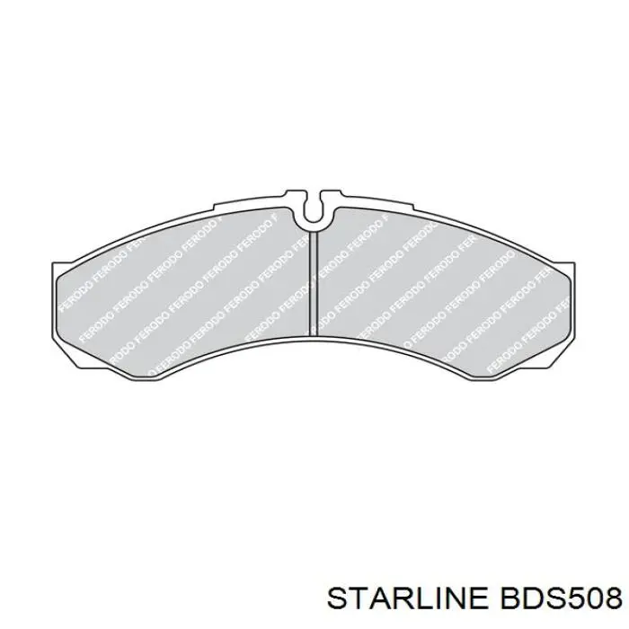 Купити BDS508 Starline Колодки гальмівні передні, дискові