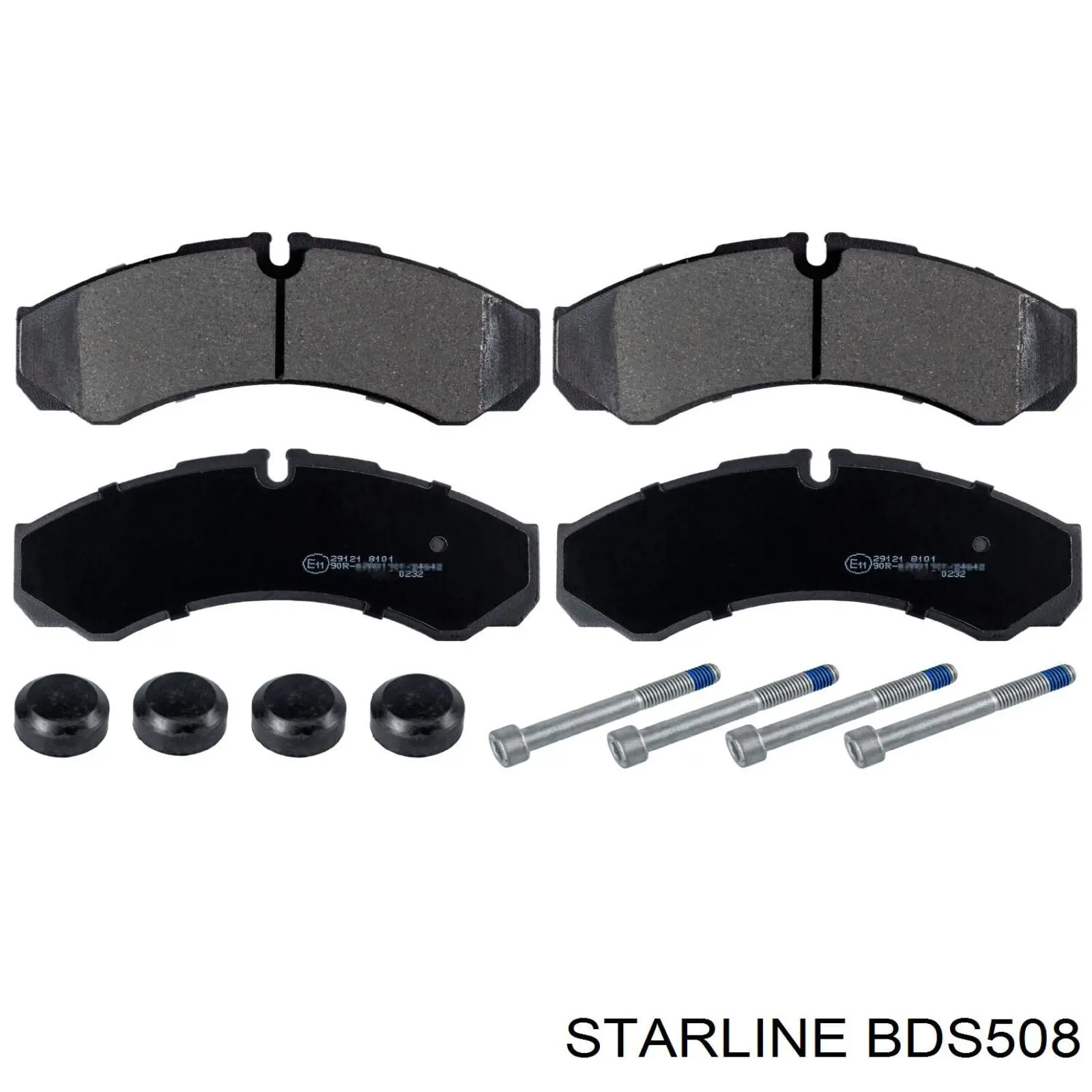 BDS508 Starline колодки гальмівні передні, дискові