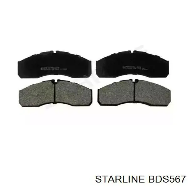 BDS567 Starline колодки гальмівні передні, дискові