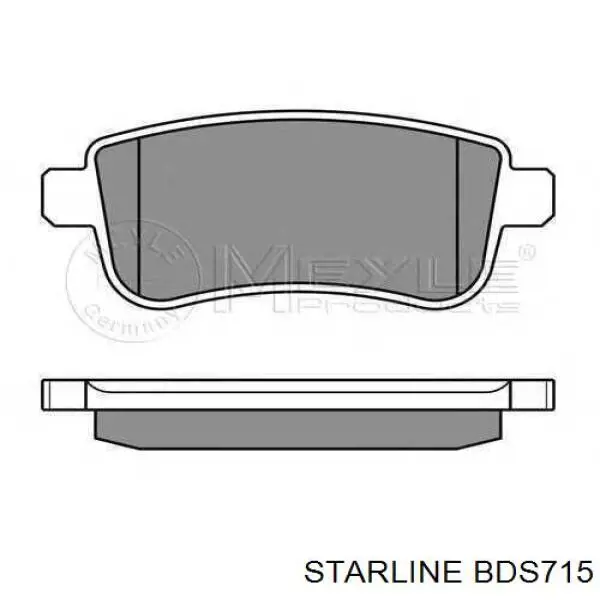 Задні гальмівні колодки BDS715 Starline