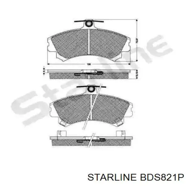 Гальмівні колодки Starline BDS821P ціна, від 15.55 USD
