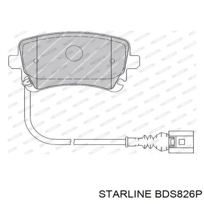 Купити BDS826P Starline Задні колодки