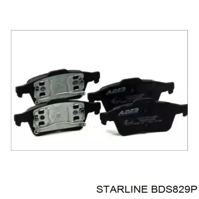 BDS829P Starline Колодки гальмівні задні, дискові