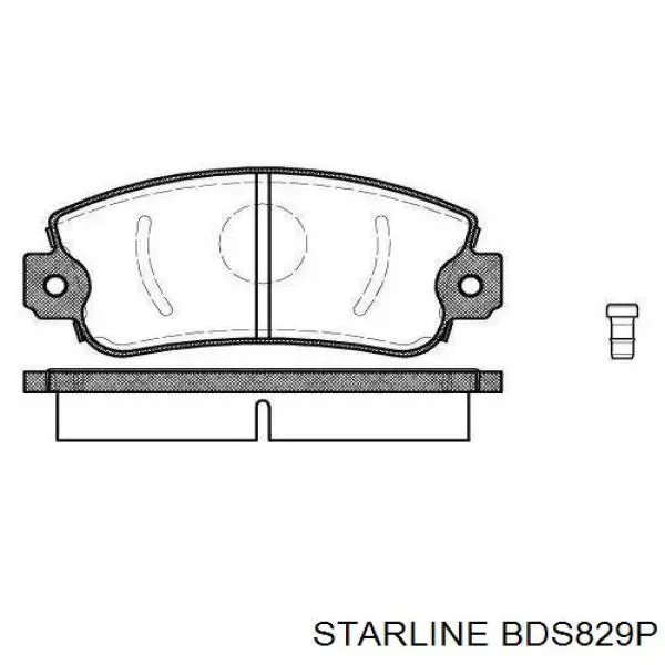 Задні гальмівні колодки Starline BDS829P ціна, від 13.61 USD
