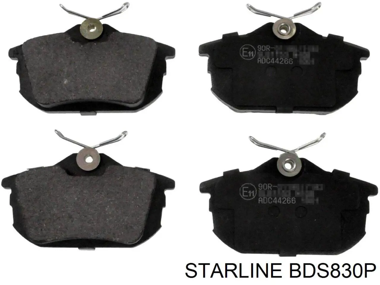 BDS830P Starline колодки гальмові задні, дискові