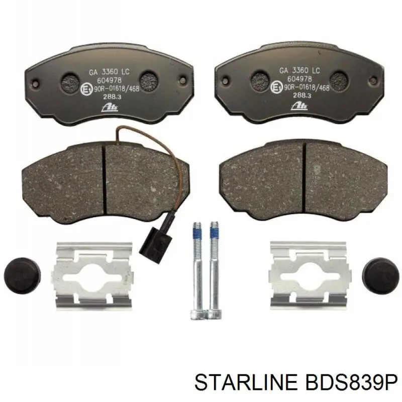 Гальмівні колодки Starline BDS839P ціна, від 19.91 USD