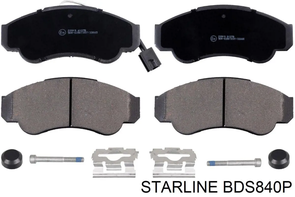 BDS840P Starline колодки гальмівні передні, дискові