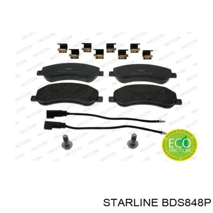 Гальмівні колодки Starline BDS848P ціна, від 16.44 USD