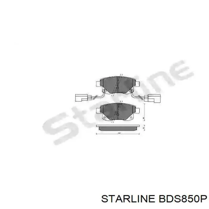 Купити BDS850P Starline Колодки гальмівні передні, дискові