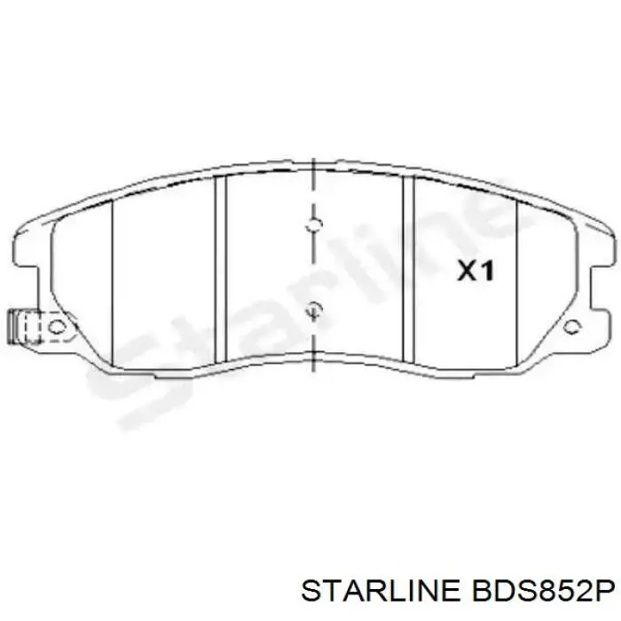 Гальмівні колодки Starline BDS852P ціна, від 22.80 USD