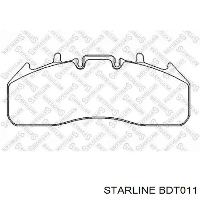 Гальмівні колодки Starline BDT011 ціна, від 75.69 USD