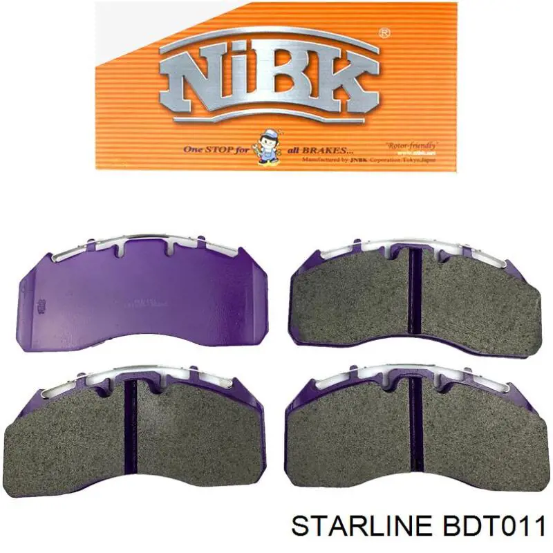 BDT011 Starline Передні гальмівні колодки