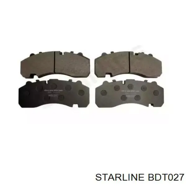 BDT027 Starline Колодки гальмівні задні, дискові