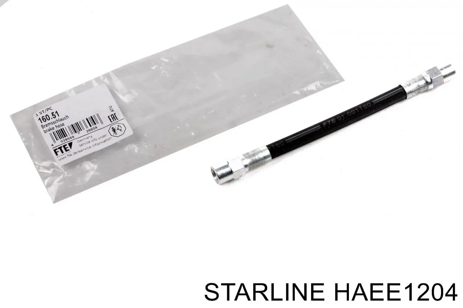 HAEE1204 Starline Гнучка гальмівна трубка передня