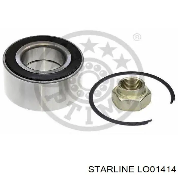 Комплект підшипник маточини передньої Starline LO01414 ціна, від 9.88 USD
