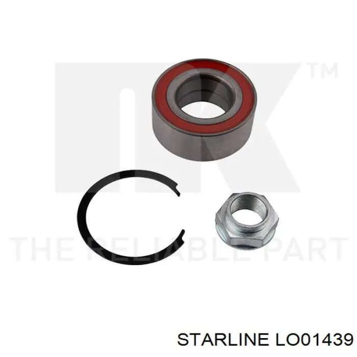 Комплект підшипник маточини передньої Starline LO01439 ціна, від 14.36 USD