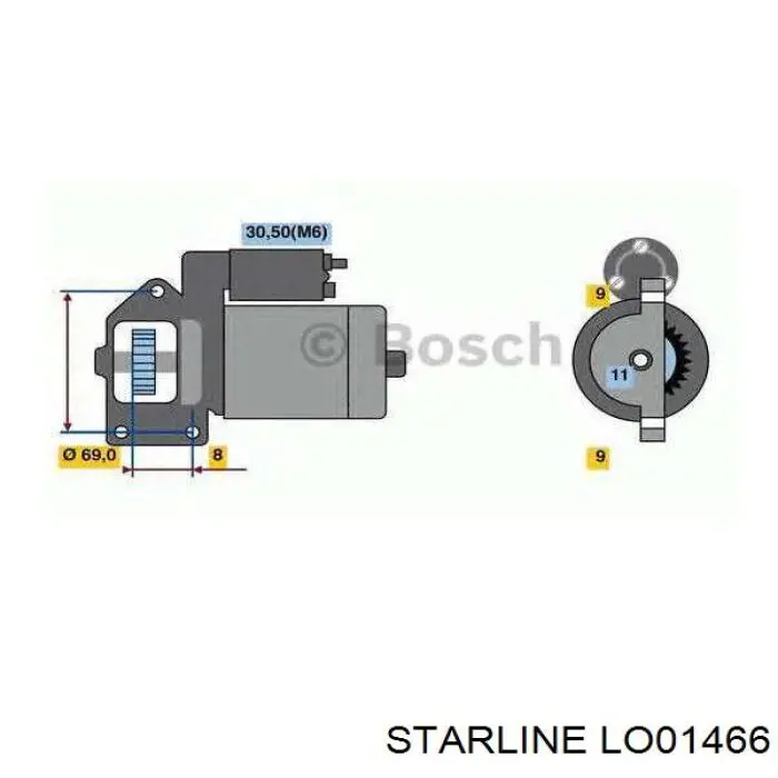 LO01466 Starline Підшипник ступиці задньої
