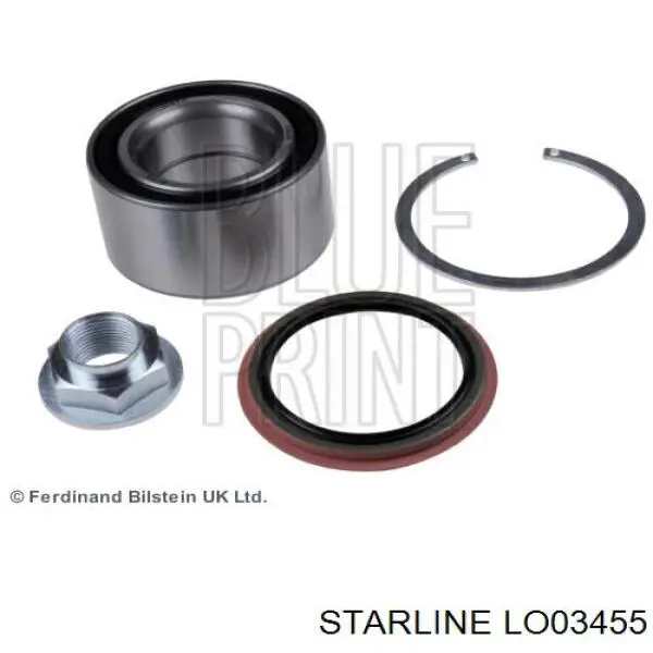Комплект підшипник маточини передньої Starline LO03455 ціна, від 20.41 USD
