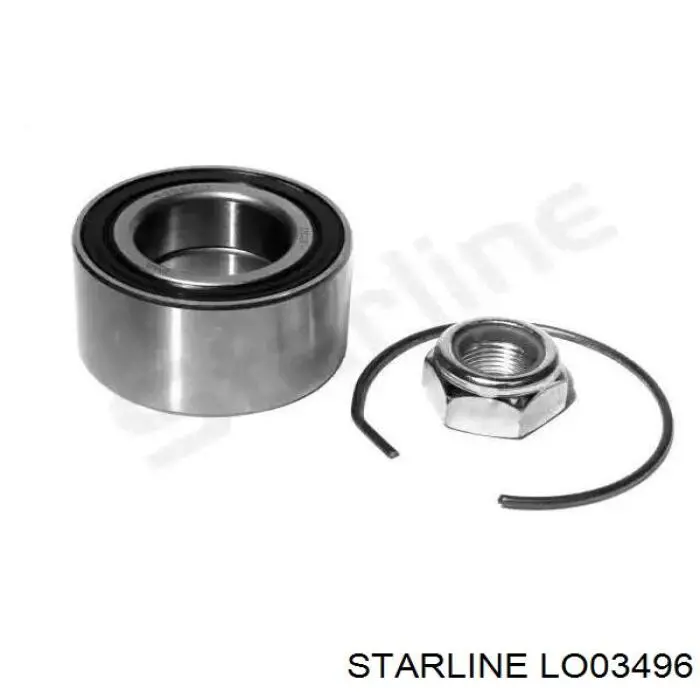Комплект підшипник маточини передньої Starline LO03496 ціна, від 11.76 USD