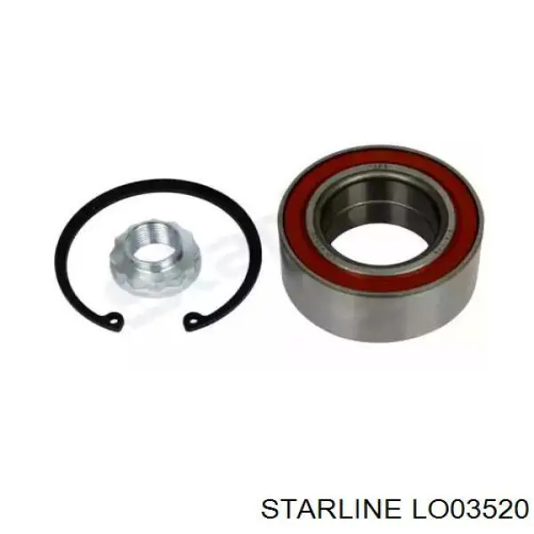 Комплект підшипник маточини передньої Starline LO03520 ціна, від 15.92 USD