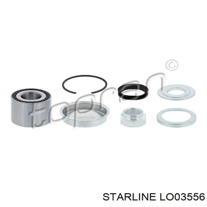 Підшипник маточини задньої Starline LO03556 ціна, від 13.61 USD