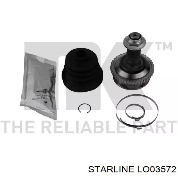 Підшипник задньої ступиці LO03572 Starline