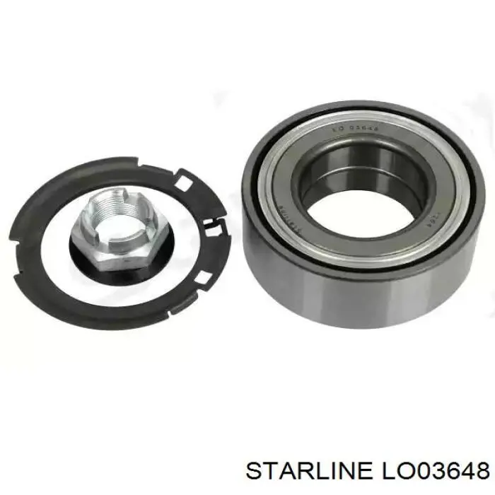 Комплект підшипник маточини передньої Starline LO03648 ціна, від 23.79 USD